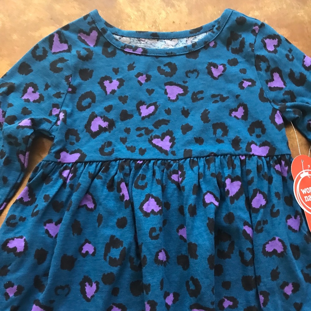 NEW ADORABLE LITTLE GIRLS SZ 4 DRESS WONDER NATION - Picture 2 of 4
